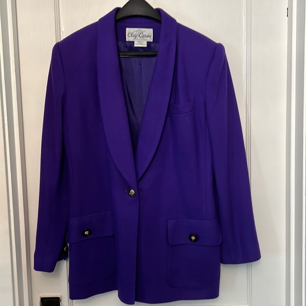 Purple suit jacket